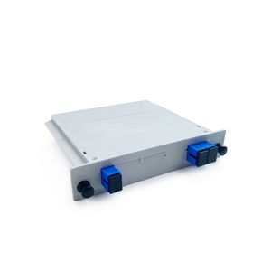 1X2 SC/UPC Fiber Optic PLC Splitter Cassette Type