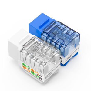 Cat5e/Cat6/Cat6A 90 Degree RJ45 Keystone Jack