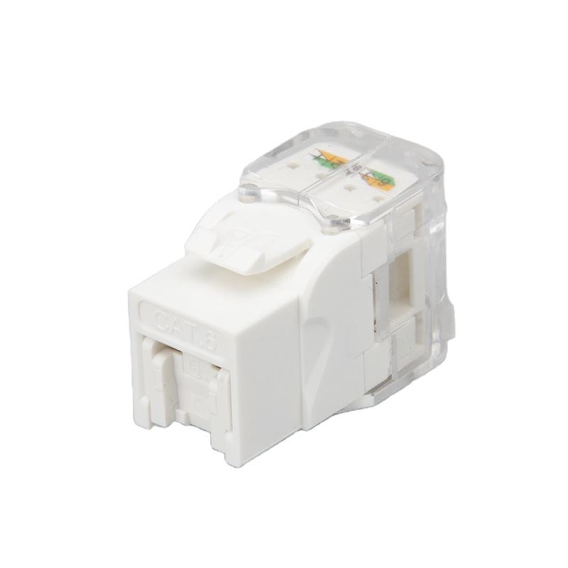 Cat6 UTP 180 Degree Toolless RJ45 Keystone Jack