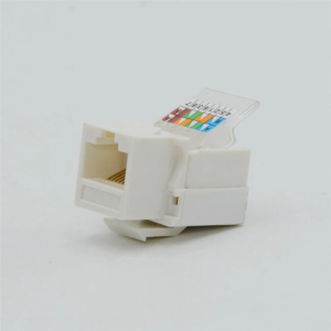 Cat5e UTP 90 Degree Toolless RJ45 Keystone Jack
