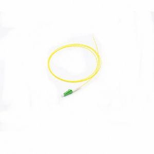 LC APC 0.9mm Simplex Single Mode Fiber Optic Pigtail with PVC Jacket