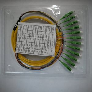 LC APC 12 Cores Bend Insensitive Single Mode Fiber Optic Pigtail