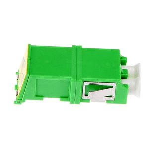 LC APC Shutter Fiber Optic Adapter Duplex Style