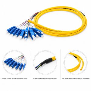 LC UPC G657A1 Single Mode Fiber Optic Pigtail