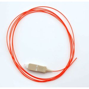 LC UPC Simplex Multimode 50/125μm Fiber Optic 0.9mm Aqua LSZH Pre-Terminated Fiber Optic Fiber Optic Pigtail