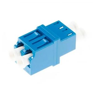 LC To LC Duplex Low-Profile Fiber Optic Adapter Without Flange