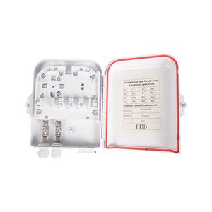 8 Core ABS Waterproof Outdoor Fiber Splitter Box FTTH Fiber Optic Terminal Distribution Box