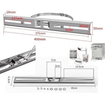 Stainless Steel Bracket For Junction Box And CCTV Camera Waterproof Box Bracket And Pole Mount Bracket For Boxes
