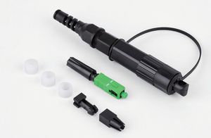 SC APC / SC UPC Waterproof Mini Fiber Optic Fast Connector
