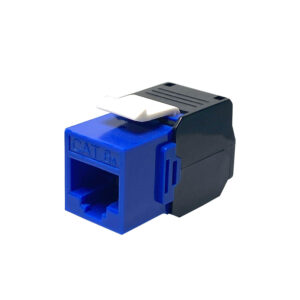 Cat6A/Cat6 UTP 180 Degree Toolless RJ45 Keystone Jack