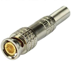 Monitoring Video BNC Solder CCTV Connector With Screw Usa Shell
