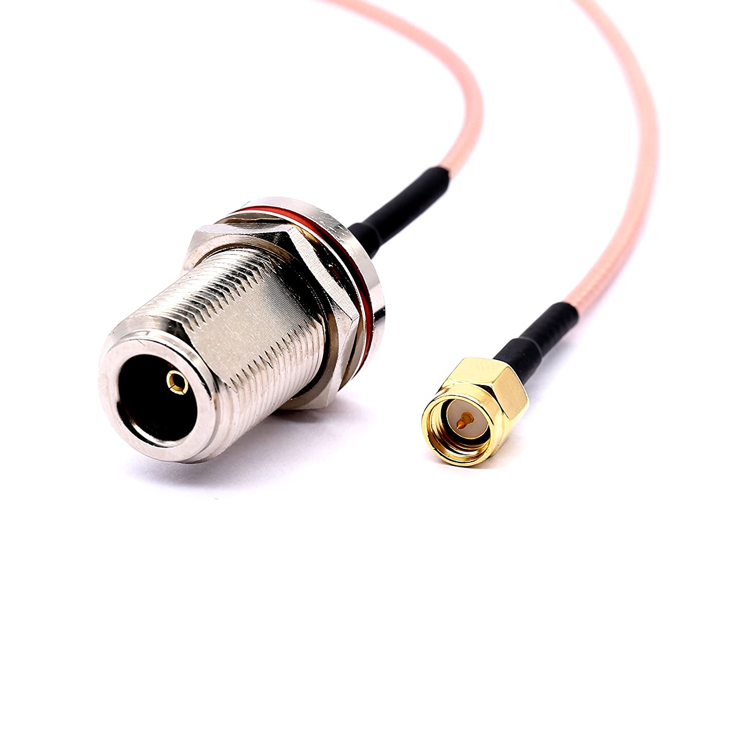 N Connector RF Straight Female Crimp Type for Coaxial Cable RG316 RG174 RG179 N Pigtail