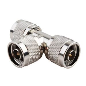 N Type Male Male Male Adapter 3 Way T Type RF Coax Connector Adapter
