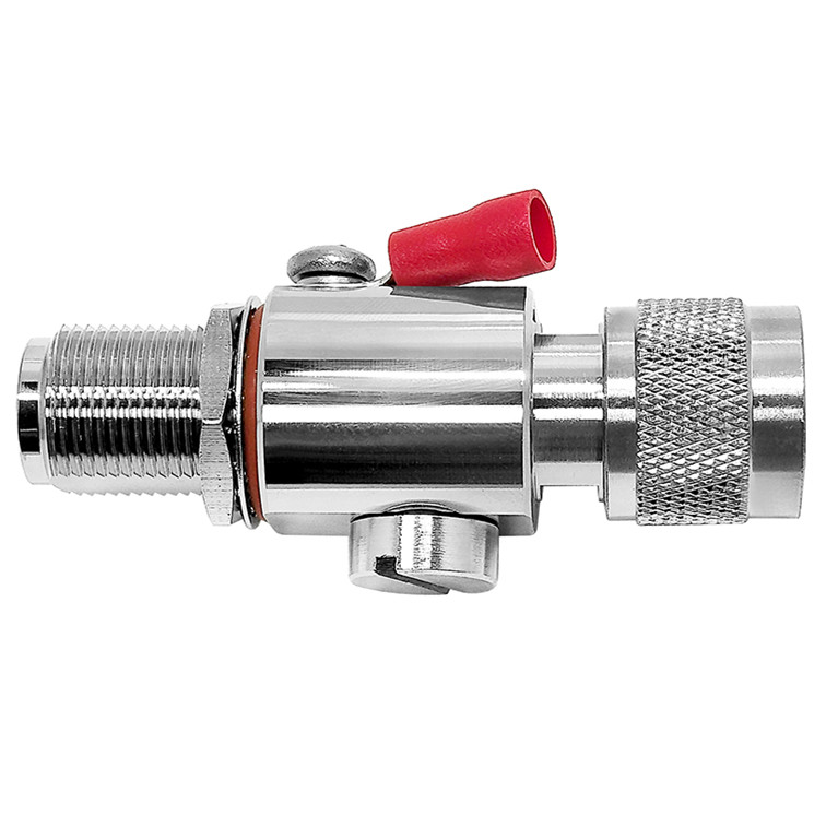 N lightning Jack Female Bulkhead to Male Type Coax Surge Protector 0-6g Arrester Rf Connector Arrester