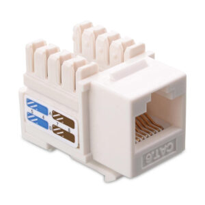 Cat6/Cat5e UTP 180 Degree Punch Down RJ45 Keystone Coupler