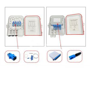 New Design FTTH Optic Distribution Box FTTX 8 Core Fibe Optic Box ABS PC Optic Box