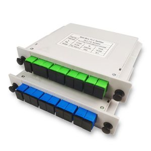 1X8 SC/APC, SC/UPC Fiber Optic PLC Splitter Plug-in Type