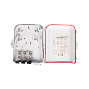 Outdoor 8 Ports FTTH Box Water Proof IP 65 Fiber Terminal Box 8 Cores 1X8 Splitter