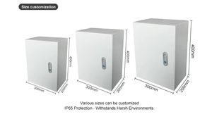 Outdoor Junction Box IP65 Waterproof Big Metal Electric Distribution Box