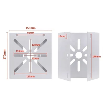 Outdoor Metal Pole CCTV Bracket Security Corner Mounting Bracket Surveillance Accessories Mounting