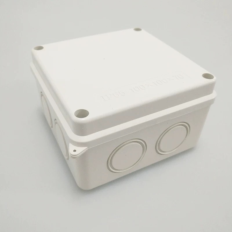 PP Waterproof Junction Box Outdoor Electrical Cable Management Box Weatherproof Enclosure for Surveillance & Wiring Connections