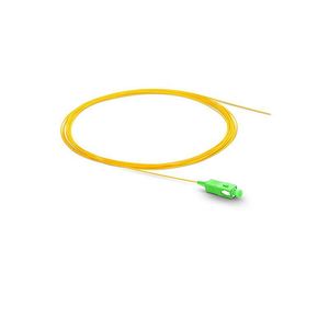 PVC Simplex SC APC Single Mode Fiber Optic Pigtail