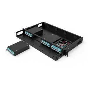 MPO ODF 96-Core Black Fiber Optic Patch Panel Solution