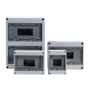 Quanshi ABS PC Waterproof Plastic Distribution Box Size 2 4 6 8 12 14 16 20 24 36 40 Ways IP65 IP54