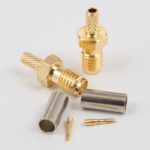RF Connector SSMA Female Plug Connector Crimp Type for RG316/U RG174 Coaxial Cable