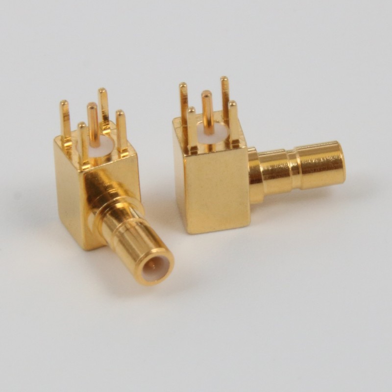 RF Connector SSMB Male Plug Right Angle for PCB Mount SSMB-JWE