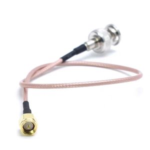 SMA Male Plug To BNC Male Cable Connector For CCTV Camera RG316D Cable Jumper Assembly