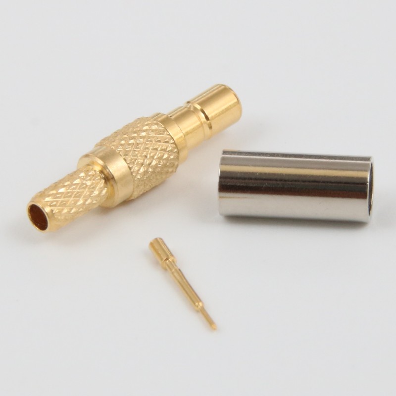 SSMB Male Plug Connector Crimp Type for RG174 RG316 Coaxial Cable