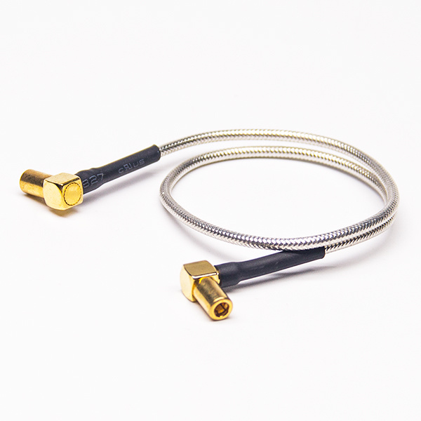 SSMB Male Plug Right Angle Connector With Semi-flexible Cable RG405 086 SSMB Pigtail