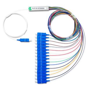 1X16 SC/UPC Fiber Optic PLC Splitter Mini Tube Type