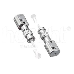 ST Round Type Metal Simplex Fiber Optic Connector Adapter