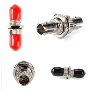 ST To ST Simplex Single Mode Or Multimode Metal Fiber Optic Adapter