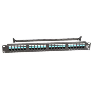Cat5e 24 Port UTP RJ45 Patch Panel with Cable Management