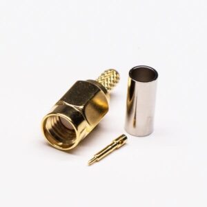TDRF SSMA RF Connector Male Crimp Type for RG316 RG174 Coaxial Cable