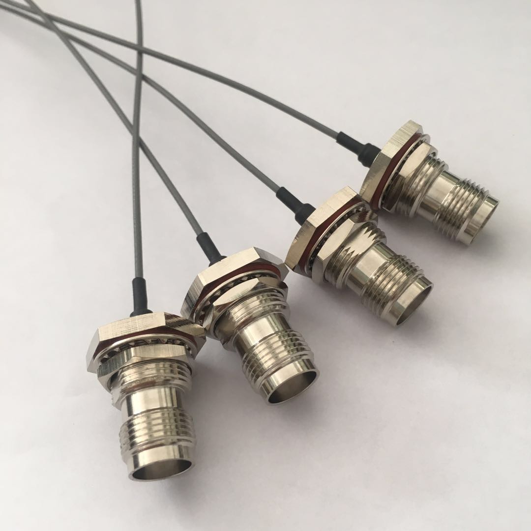 TNC Female Crimp Connector Bulkhead Type to Ufl with 1.13 1.37 Cable
