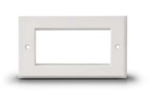 UK Type Single/Dual Port RJ45 Network Faceplate