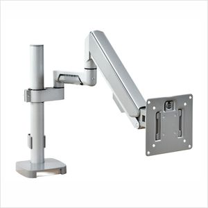Adjustable Computer Desk Mount Heavy Duty Single Gas Spring Monitor Stand Bracket With