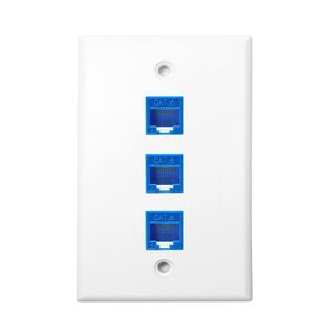 US Standard 120mm Multi-Port RJ45 Network Faceplate