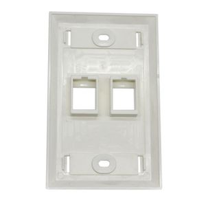 American 120 Type Single/Dual Port RJ45 Faceplate