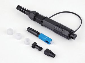 SC APC / SC UPC Waterproof Fiber Optic Fast Connector