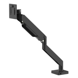 WS-Y10U-B Aluminum Gas Spring Single Desk Mount Adjustable Dual Monitor Arm Stand With USB