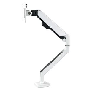 WS-Z100-PD Panda Color Adjustable Single Gas Spring Desk Mounts Monitor Arm Bracket