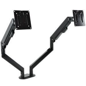 WS-Z200-B Aluminium Alloy Dual Monitor Arm Desk Mount Gas Spring Bracket For PC Monitor