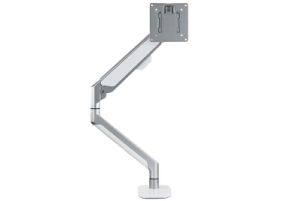 WS-ZB100-S Silver Gas Spring Heavy Duty Desk Mount Single Monitor Arm Bracket