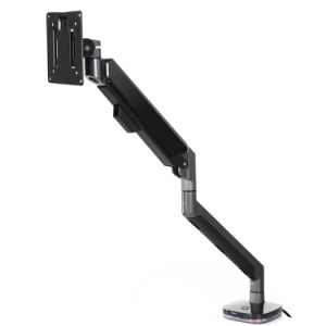 WS-ZB10U-B RGB Lighting Game Single Monitor Arm Bracket With USB Type-c Charging