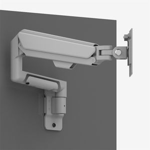 WS-ZL102-W Oem/odm Adjustable Aluminum Wall Mount Bracket Monitor Arm